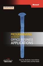 	 PROGRAMMING MICROSOFT OFFICE BUSINESS APPLICATIONS