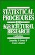 Statistical Procedures For Agricultural Research, 2nd Edition 