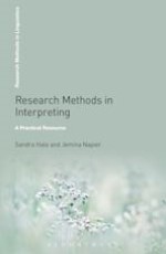 Research Method in Interpreting: A Practical Resource