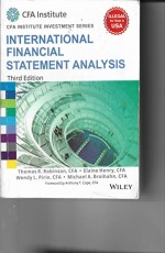 International Financial Statement Analysis, 3ed (CFA Institute Investment Series) &#160;&#160;