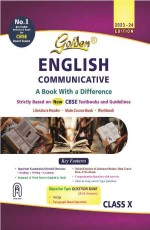 Golden English Communicative: Based on New CBSE Textbooks (For 2024 Board Exams, includes Objective Type Question Bank) - Class 10 -