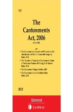 Cantonments Act, 2006 with allied Rules (Bare Act)