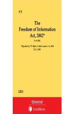 Freedom of Information Act, 2002 (Bare Act)