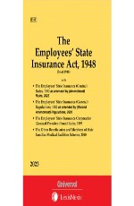 Employees` State Insurance Act, 1948 along with Rules and Regulations (Bare Act)