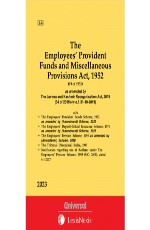 Employees’ Provident Funds and Miscellaneous Provisions Act, 1952, along with E.P.F. Scheme, 1952 with allied Schemes, Rules and Forms (Bare Act)