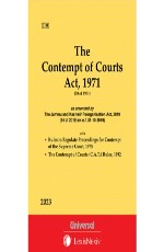 Contempt of Courts Act, 1971 along with Rules to Regulate Proceedings for Contempt of the Supreme Court, 1975 (Bare Act)