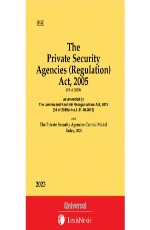 Private Security Agencies (Regulation) Act, 2005 with Rules, 2006 (Bare Act)