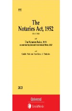 Notaries Act, 1952 along with Rules, 1956 (Bare Act)