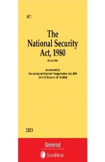 National Security Act, 1980 (Bare Act)