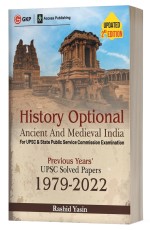 History Optional 2023 – Ancient &amp; Medieval India – Previous Years UPSC Solved Papers (1979 – 2022) 2nd Edition by Rashid Yasin