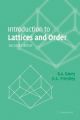 Introduction to Lattices and Order