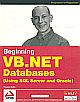 Beginning VB.NET Databases (Using SQL Server and Oracle) 