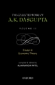 The Collected Works of A.K. Dasgupta Essays in Economic Theory (Vol-2)