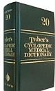 Taber`s Cyclopedic Medical Dictionary 20/e single vol