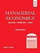 MANAGERIAL ECONOMICS: ANALYSIS, PROBLEMS, CASES, 8TH ED