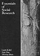 Essentials of Social Research