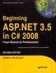 	 BEGINNING ASP .NET 3.5 IN C# 2008: FROM NOVICE TO PROFESSIONAL, 2ND ED