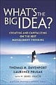 What`s the Big Idea: Creating and Capitalizing on the Best Management Thinking