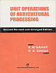 UNIT OPERATIONS OF AGRICULTURAL PROCESSING