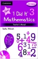 I Did It Mathematics Teachers Manual 3, CCE Edition