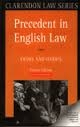 PRECEDENT IN ENGLISH LAW - PB