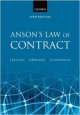 Anson`s Law of Contract