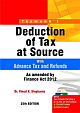 Deduction of Tax At Source Advance Tax & Refunds 25th Edition