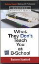 What They Don`t Teach You at B-School  1/e